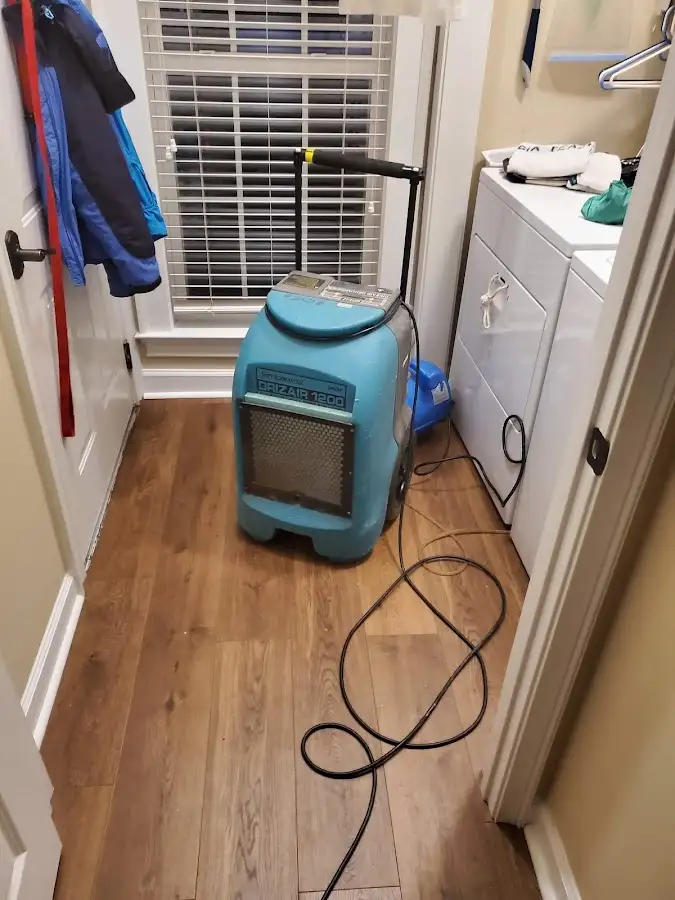Commercial dehumidifier deployed for Flood Damage Cleanup in Kingston